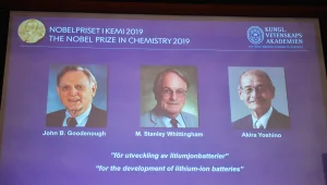 פרס נובל בכימיה לשלושה חוקרים שפיתחו את סוללת הליתיום-יון