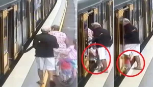 דרמה בתחנת הרכבת: צפו ברגע ובו ילד נלכד בין גלגלי הרכבת