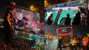"כל האוטובוס מרוסק": שיחת החירום למד"א לאחר התאונה בכביש 40