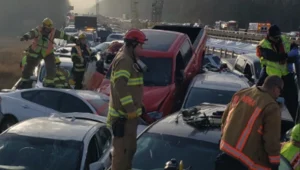 תאונת שרשרת ענקית בארה"ב: 60 רכבים נמעכו, 50 בני אדם נפצעו