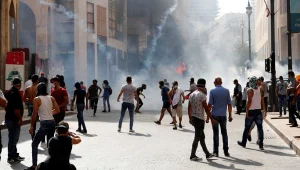 אלפי לבנונים הפגינו מול הפרלמנט בביירות: "אתם רוצחים"