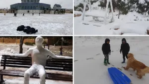 ילדים משחקים, השלג בחרמון - וירושלים לבנה: הסערה בתמונות
