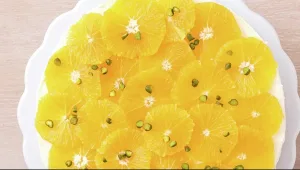 מתכון לטארט קרם יוגורט ותפוזים ללא אפייה