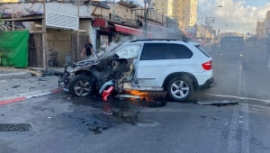 חשד לניסיון חיסול: גבר ואישה נפצעו בפיצוץ רכב ביפו