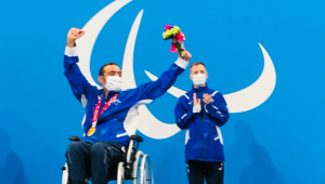 זהב ראשון לספורטאי ערבי ישראלי: איאד שלבי ניצח במשחה הגב