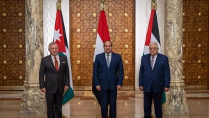 אבו מאזן, מלך ירדן ונשיא מצרים נפגשו: "ישראל מביאה להסלמה"