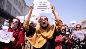 אפגניסטן: נשים הפגינו בעד שוויון זכויות וייצוג פוליטי