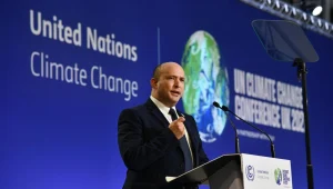 בנט בוועידת האקלים: "קורא להשיק סטארט-אפים לפתרון המשבר"