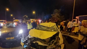 תאונת שרשרת סמוך לירושלים: חמישה פצועים - אחד במצב קשה