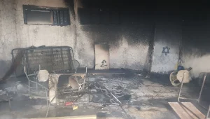 חשד להצתה: בית כנסת עלה באש בדרום הר חברון