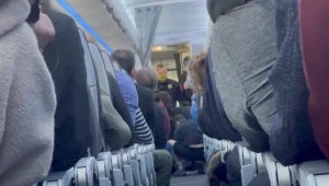 אירוע חריג: נוסע ניסה לפתוח את דלת המטוס - הדיילת חבטה בו עם קנקן קפה