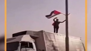 ההסתבכות של עמוס: המשאית שמכר שימשה לתליית דגלי פלסטין - ומאז סופג נאצות