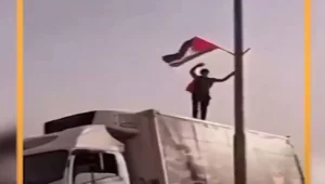 ההסתבכות של עמוס: המשאית שמכר שימשה לתליית דגלי פלסטין