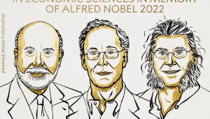 פרס נובל בכלכלה הוענק ל-3 חוקרים על מחקר בנושא משברים כלכליים