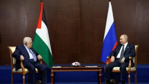 אבו מאזן נועד עם פוטין: "בירך על עמדת רוסיה בעד הפלסטינים"