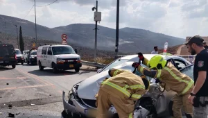 תאונת דרכים קטלנית סמוך לאריאל: אישה נהרגה - בתה במצב קשה