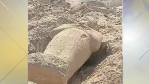 מצריים סוערת: שודדים ניסו לגנוב את פסל רעמסס ה-2