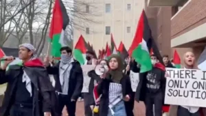 מחאות אנטישמיות באוניברסיטה בארה"ב: "תחי האינתיפאדה"