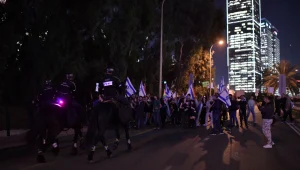 מדינה במחאה: המשטרה השתמשה ברימוני הלם לפזר את ההפגנה בת"א