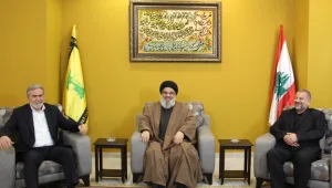 בצל המתיחות: נסראללה נפגש עם בכירי חמאס והג'יהאד