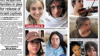 "אל תשכחו אותן": תמונות של 4 צעירות שנחטפו על שער עיתון בריטי