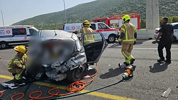 תאונת דרכים קטלנית בכביש 75: אישה וילד כבן 10 נהרגו, 3 נוספים נפצעו
