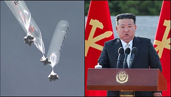 קוריאה הצפונית שיגרה כ-150 "בלוני צואה" אל קוריאה הדרומית