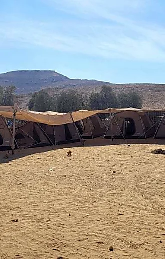 זאב קרע אוהל של משפחה שטיילה בגן הלאומי ממשית - ונשך ילדה