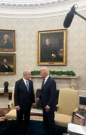 ישיר: פגישת נתניהו-ביידן בבית הלבן