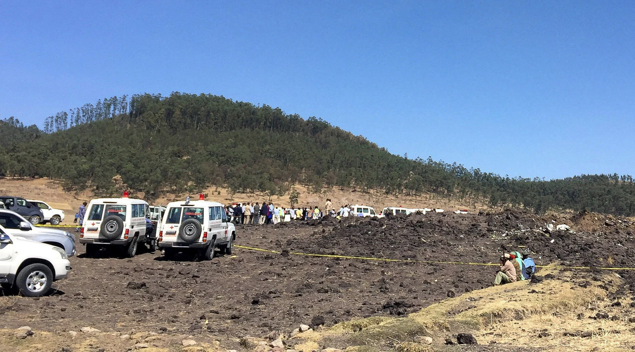 זירת התאונה באתיופיה