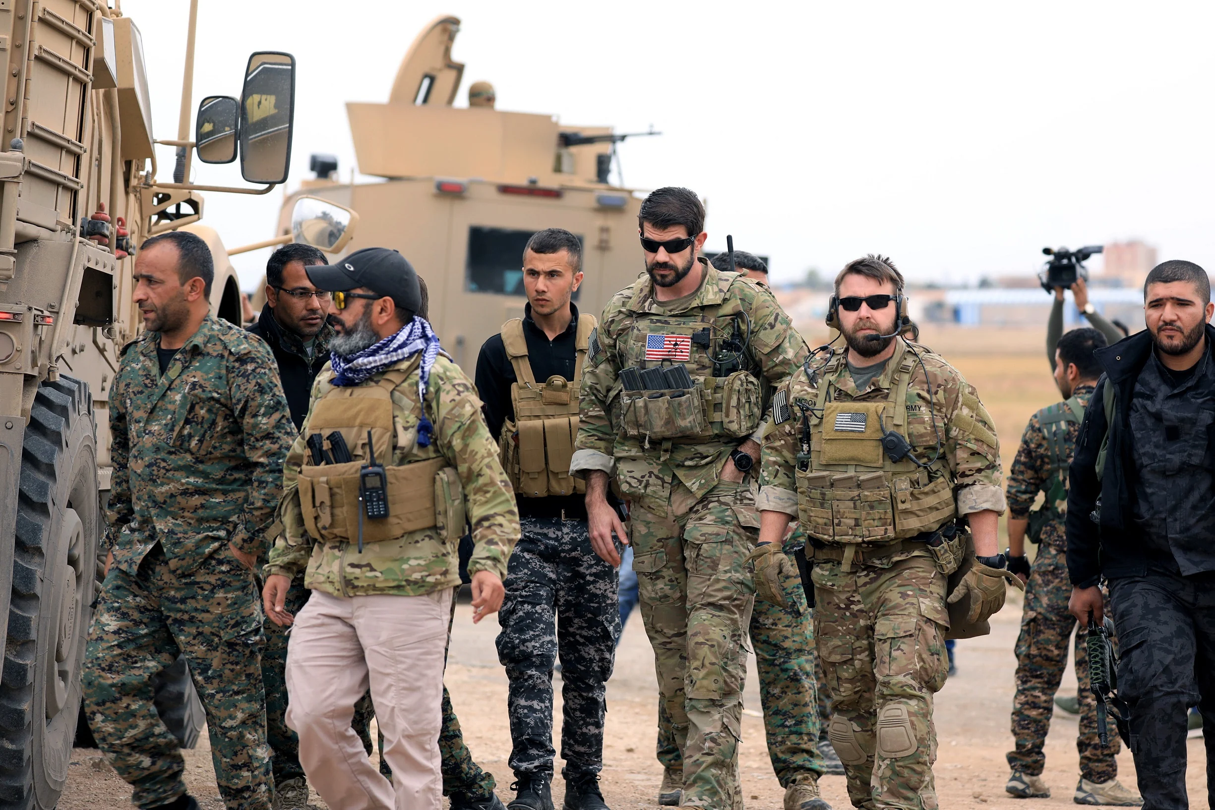 כוחות צבא אמריקניים בסיור משותף עם "צבא סוריה החופשית