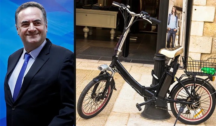 ישראל כץ ואופניים חשמליים