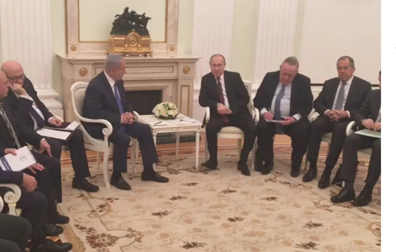 נתניהו בפגישה במוסקבה עם הנשיא פוטין