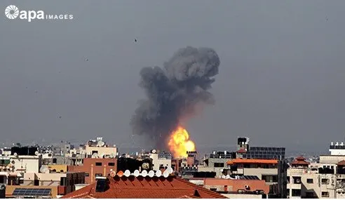 הפצצת צה''ל הנערכת כעת באזור מערב העיר עזה