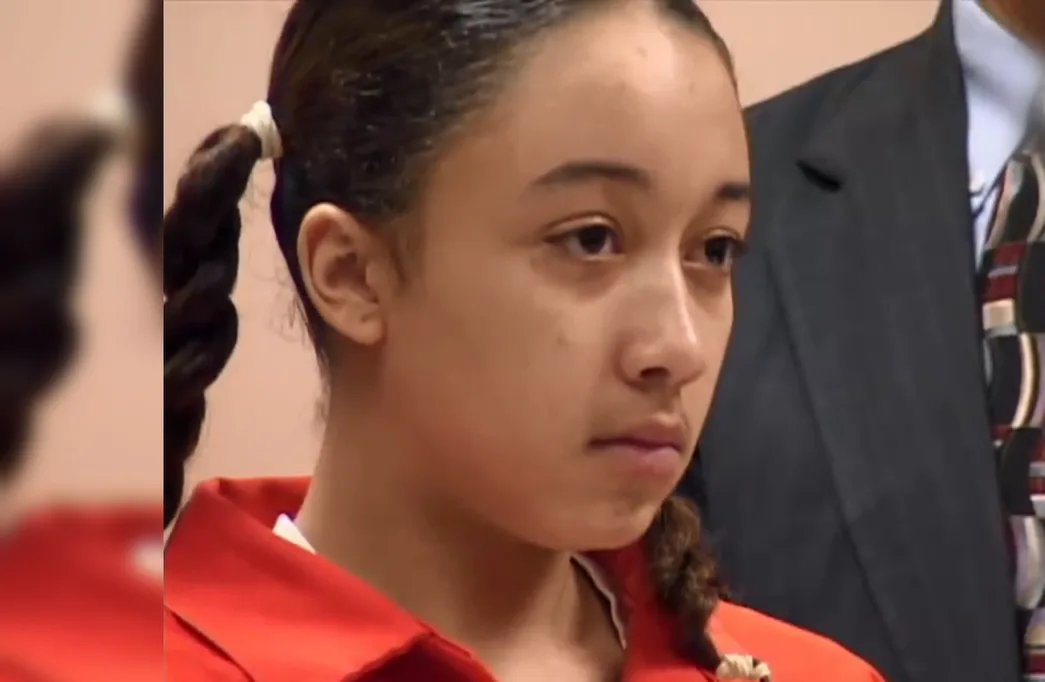 סינתויה בראון כנערה במהלך המשפט