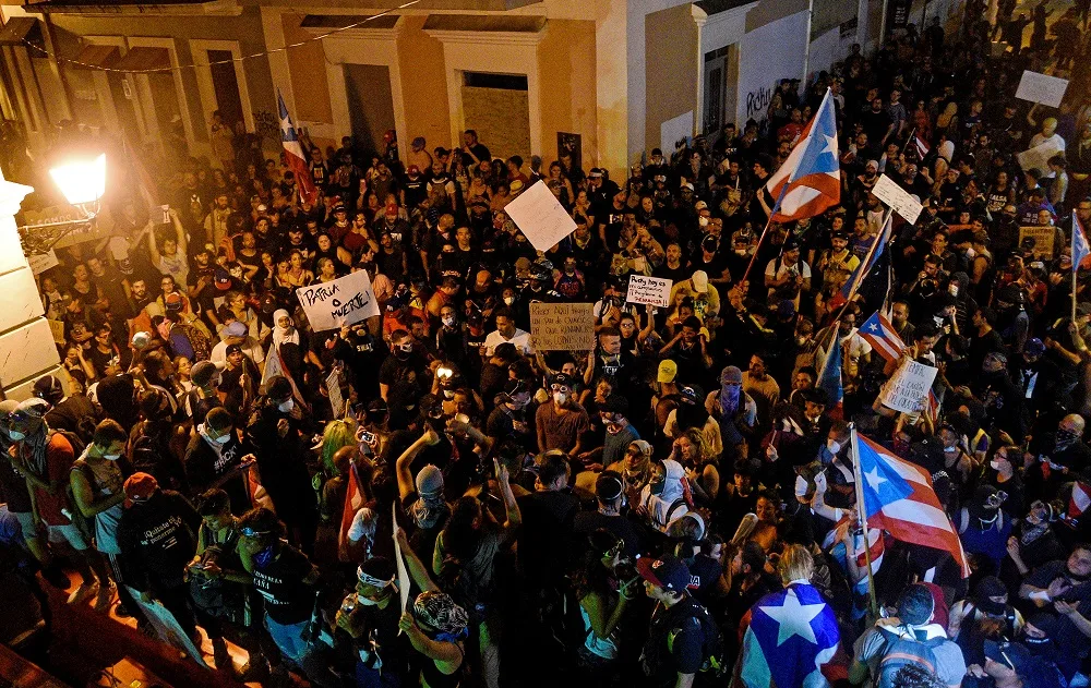 מחאות ענק בפורטו ריקו