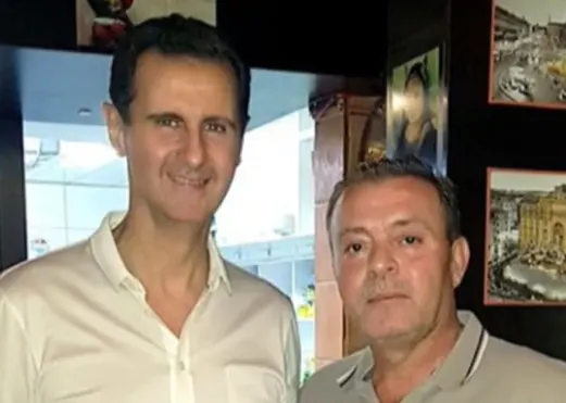 נשיא סוריה, בשאר אל-אסד, סועד במסעדה