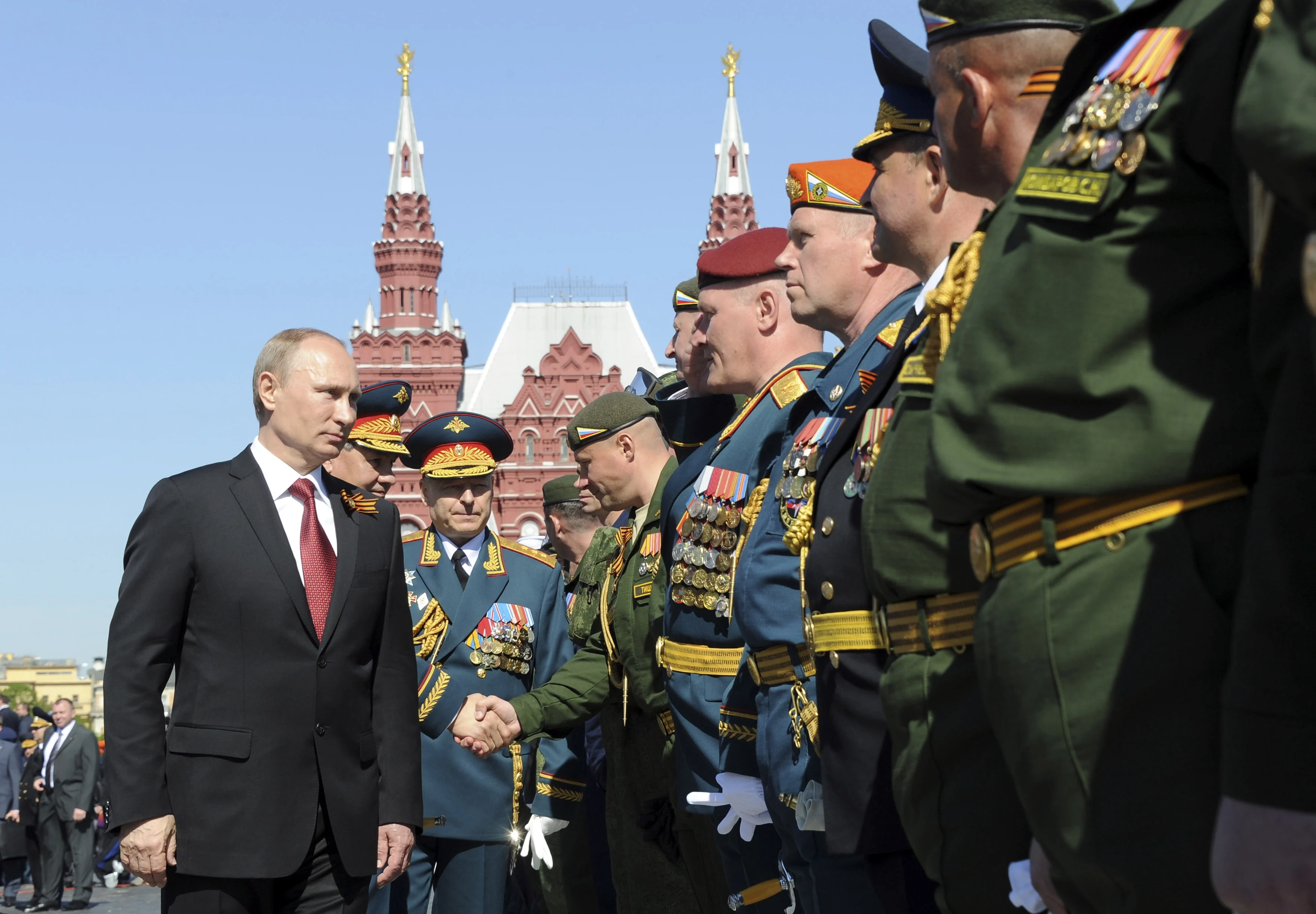 נשיא רוסיה, ולדימיר פוטין, ב''יום הניצחון''