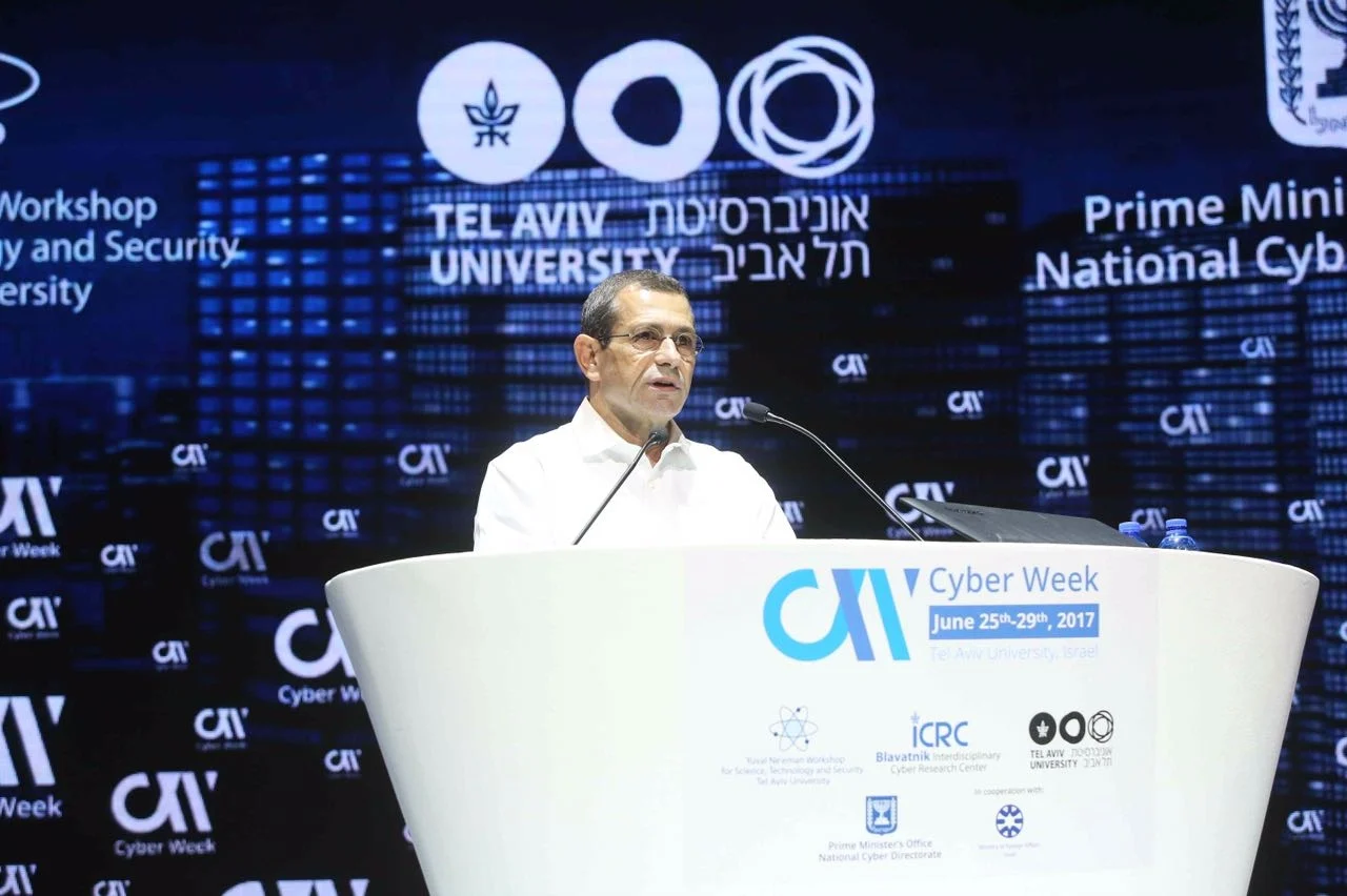 ראש השב''כ, נדב ארגמן, נואם בכנס הסייבר באוניברסיטת תל אביב