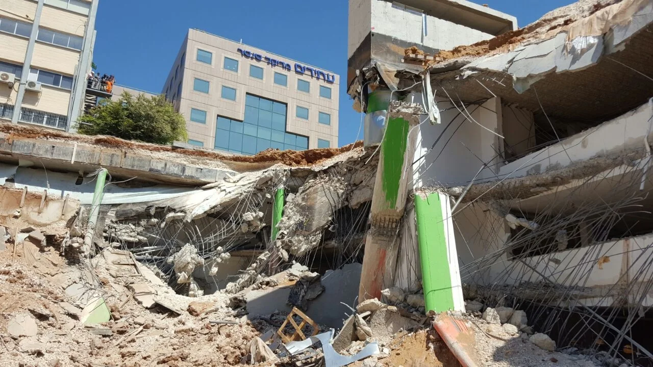 קריסת החניון ברמת החייל בתל אביב