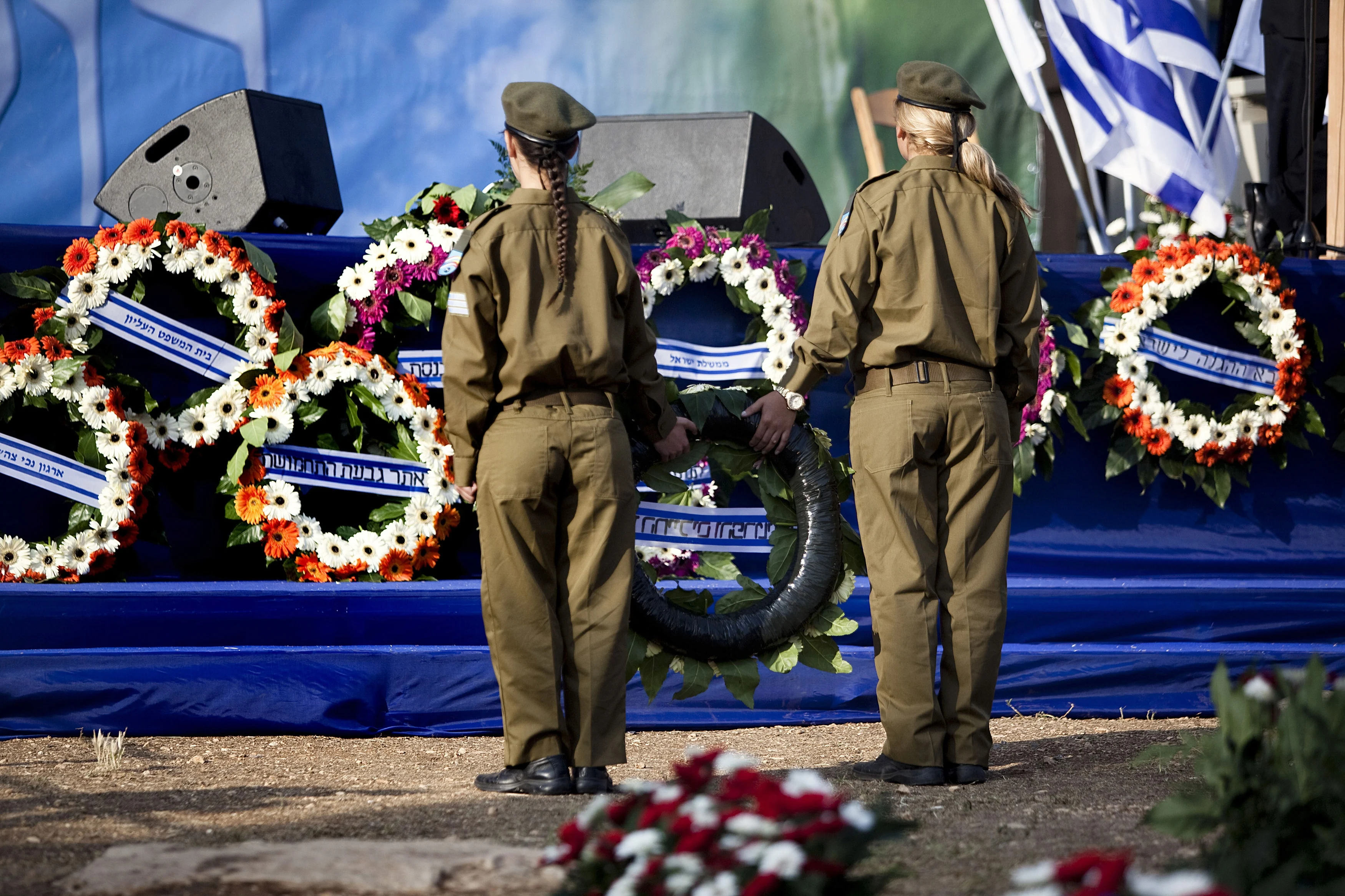 טקס לציון יום הזיכרון בגבעת התחמושת בירושלים