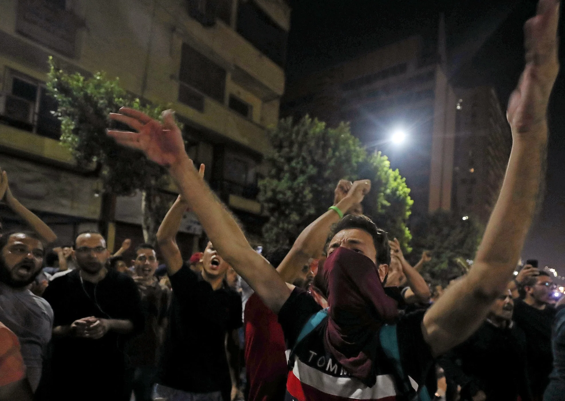 Small Groups Of Protesters Gather In Central Cairo Shouting Anti Government Slogans In Cairo