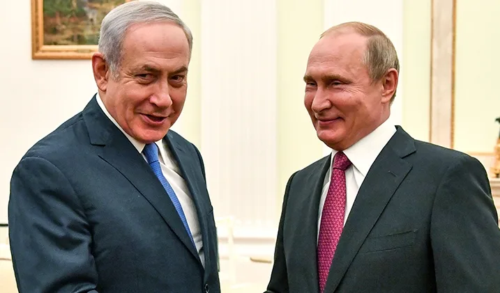 רה''מ בנימין נתניהו ונשיא רוסיה, ולדימיר פוטין