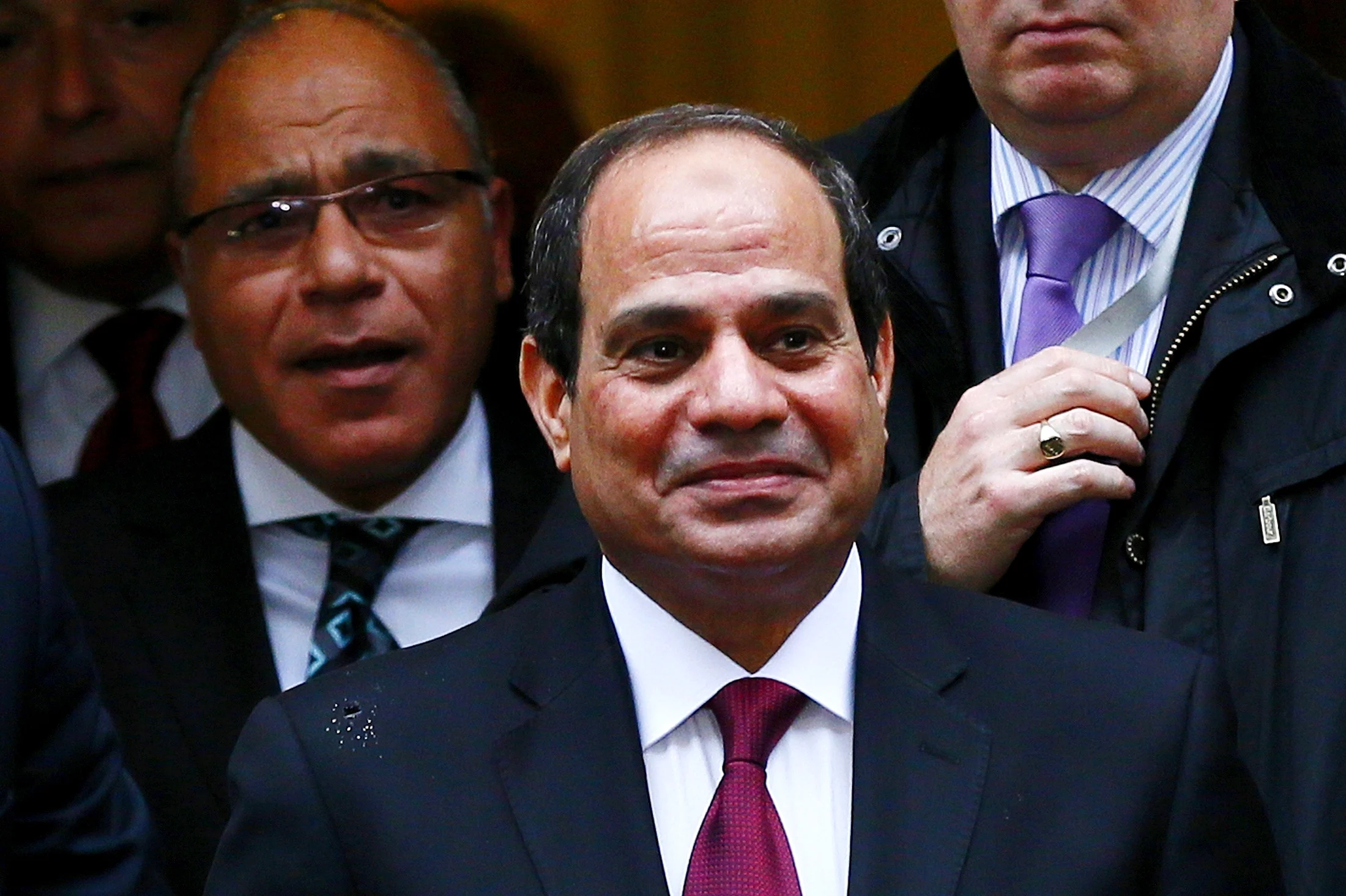 נשיא מצרים, עבד אל-פתח א-סיסי, בביקור בלונדון