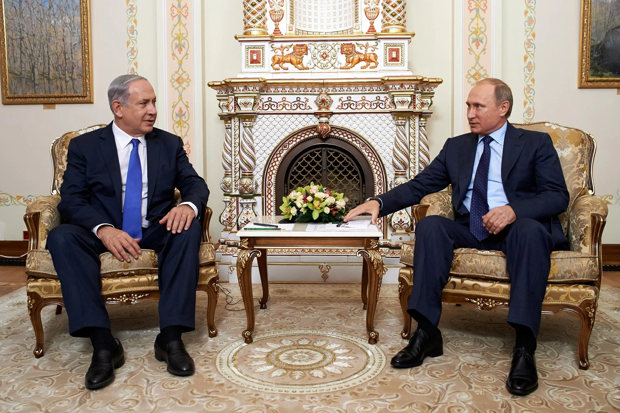 ראש הממשלה נתניהו בפגישתו עם הנשיא פוטין