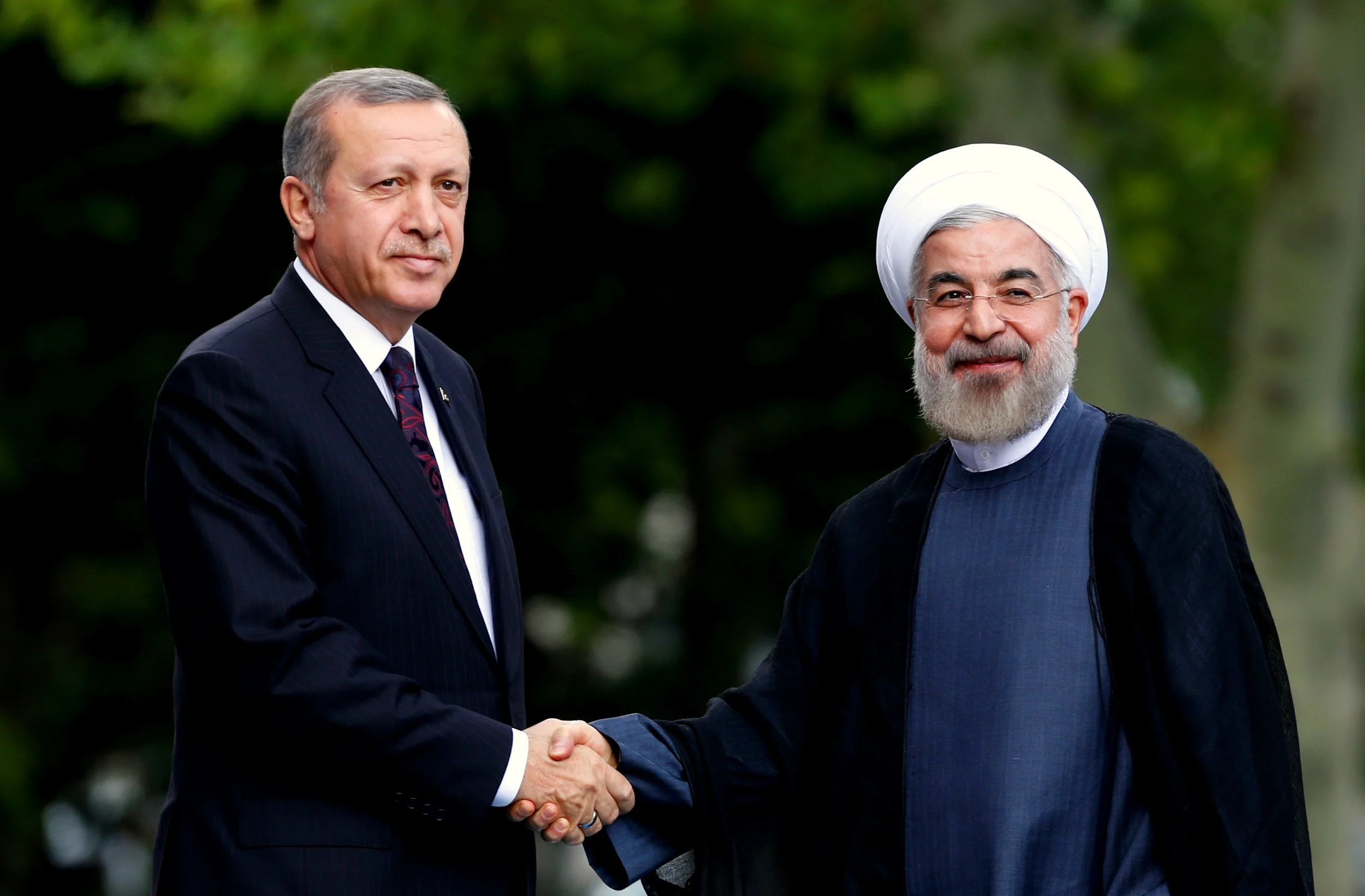 נשיא איראן, חסן רוחאני, וראש ממשלת טורקיה, רג'פ טאיפ ארדואן