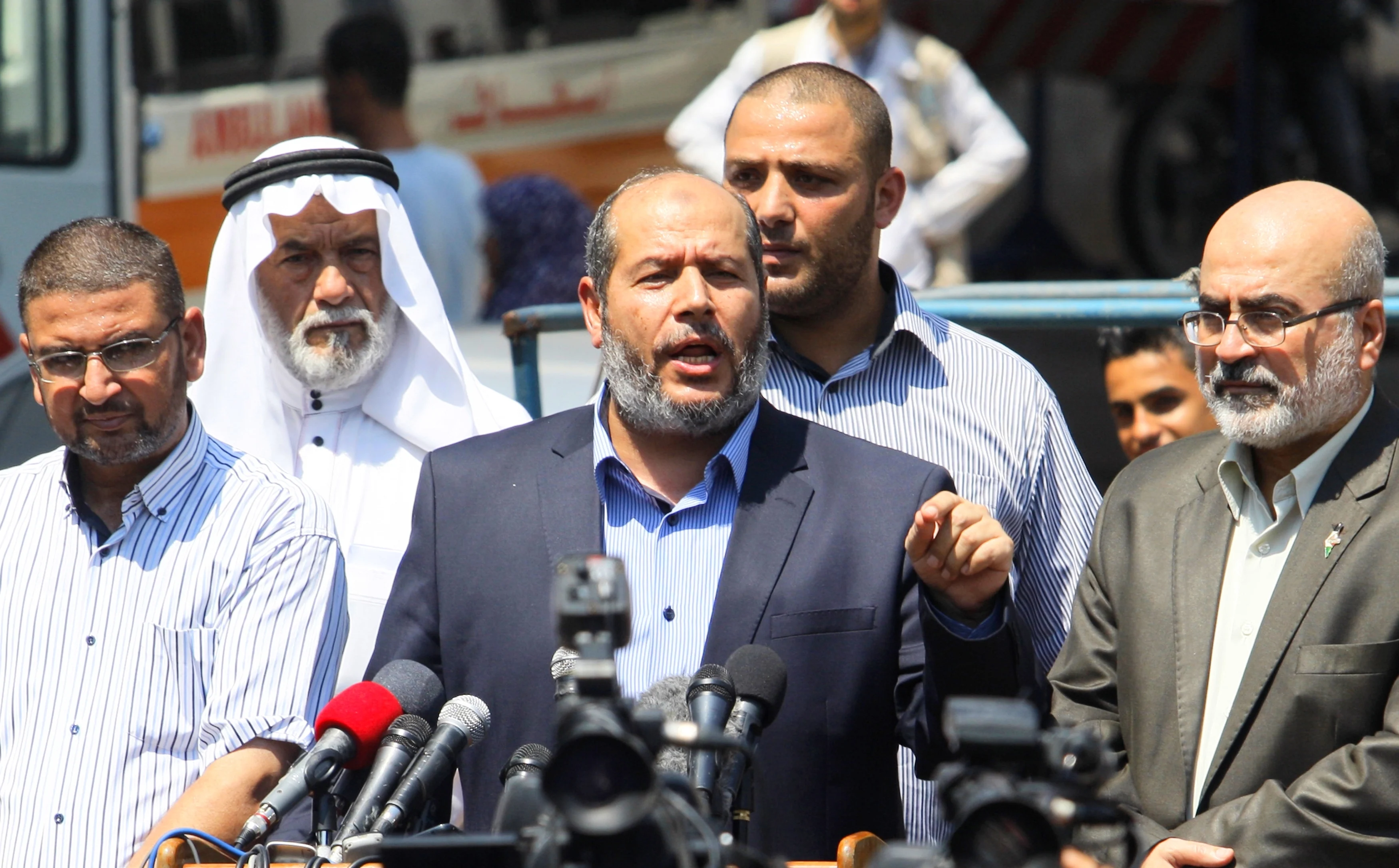 חליל אל-חייא, בכיר חמאס וחבר המשלחת הפלסטינית לשיחות הפסקת האש בקהיר