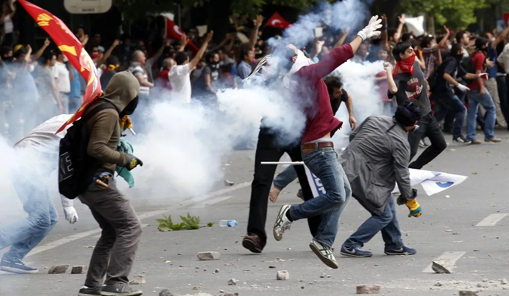 הפגנות נגד ארדואן וממשלת טורקיה באנקרה