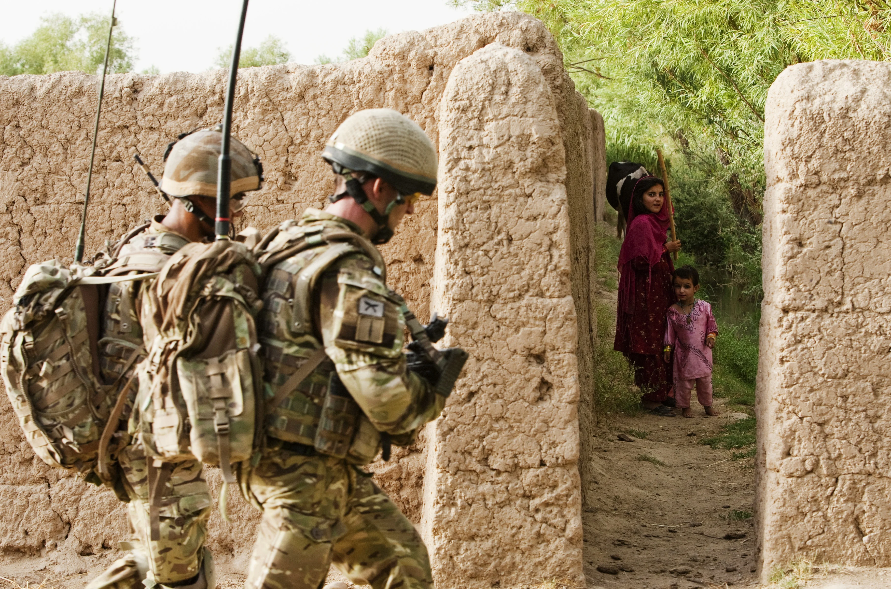 לוחמים בריטיים במחוז הלמנד באפגניסטן