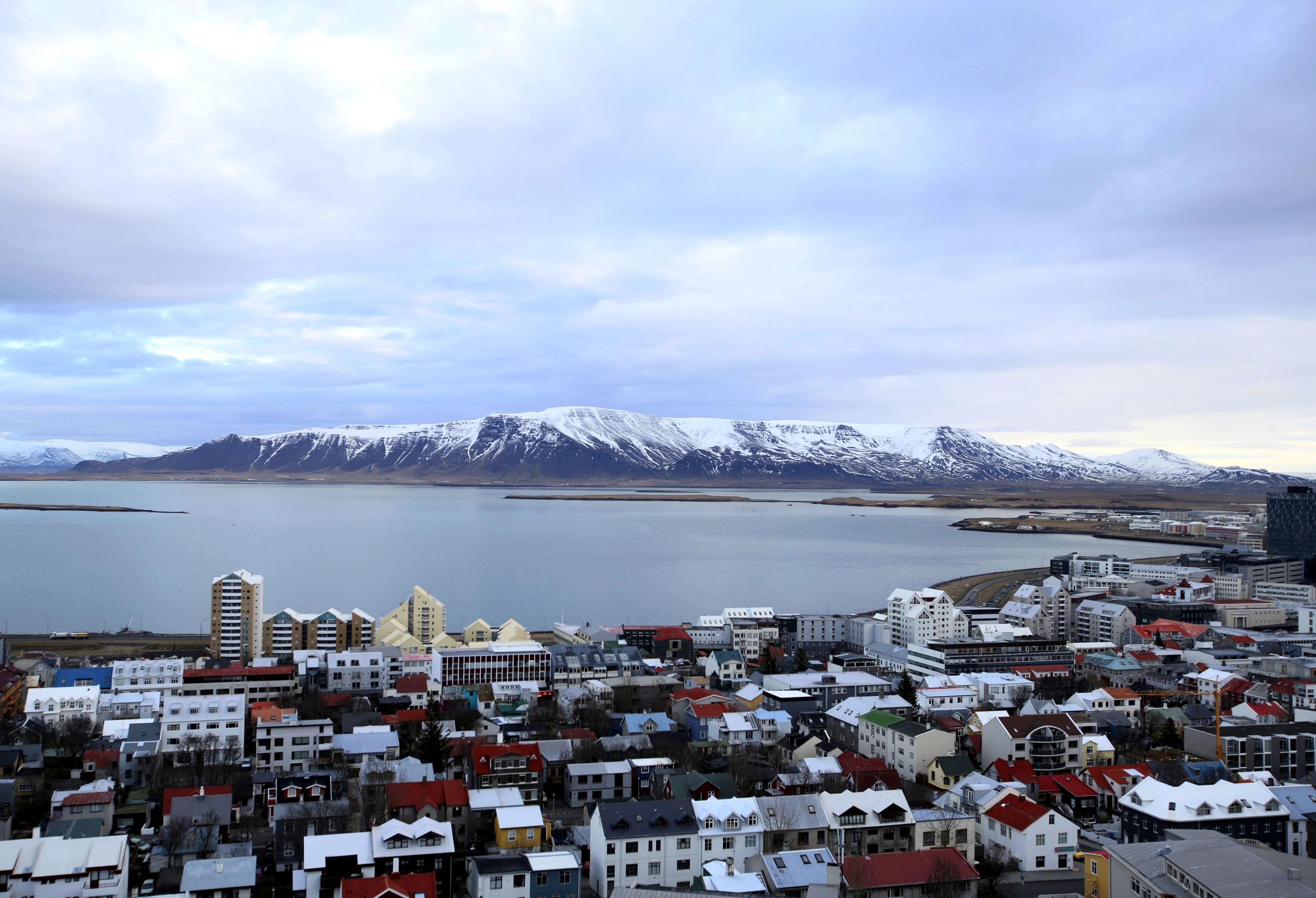 מבט על רקייאוויק, בירת איסלנד